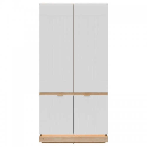Skapis MILTON ML08, Ozols cremona/Balts matēts